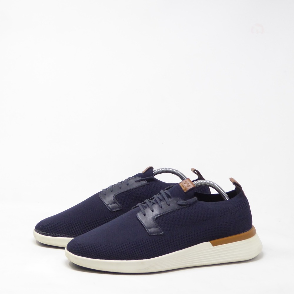 Wolf & Shepherd Mens SwiftKnit Derby Navy Blue Sneakers Size 10